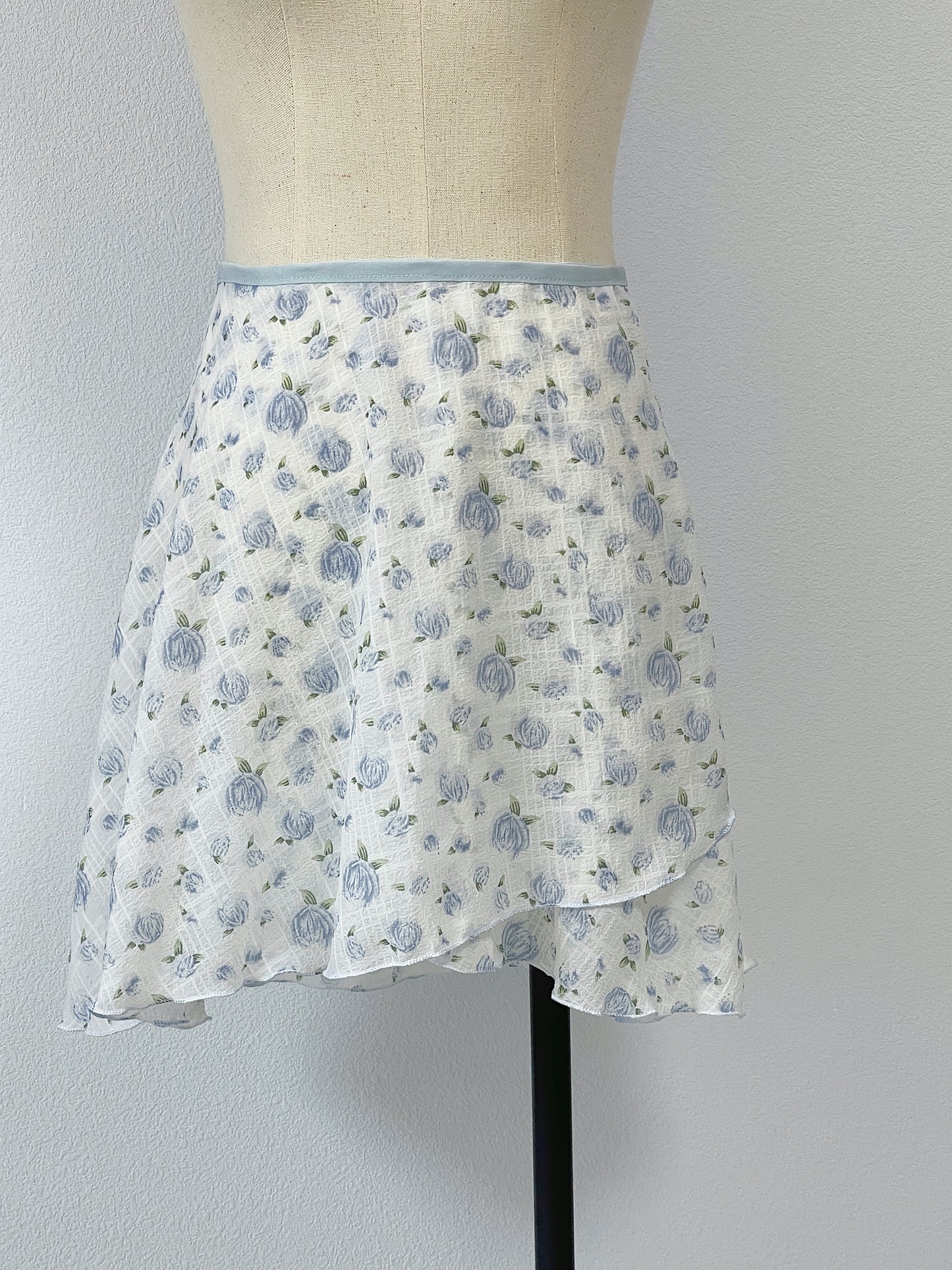 Blue Bloom Eleanor’s handmade ballet wrap skirt EleanorJen Etsy
