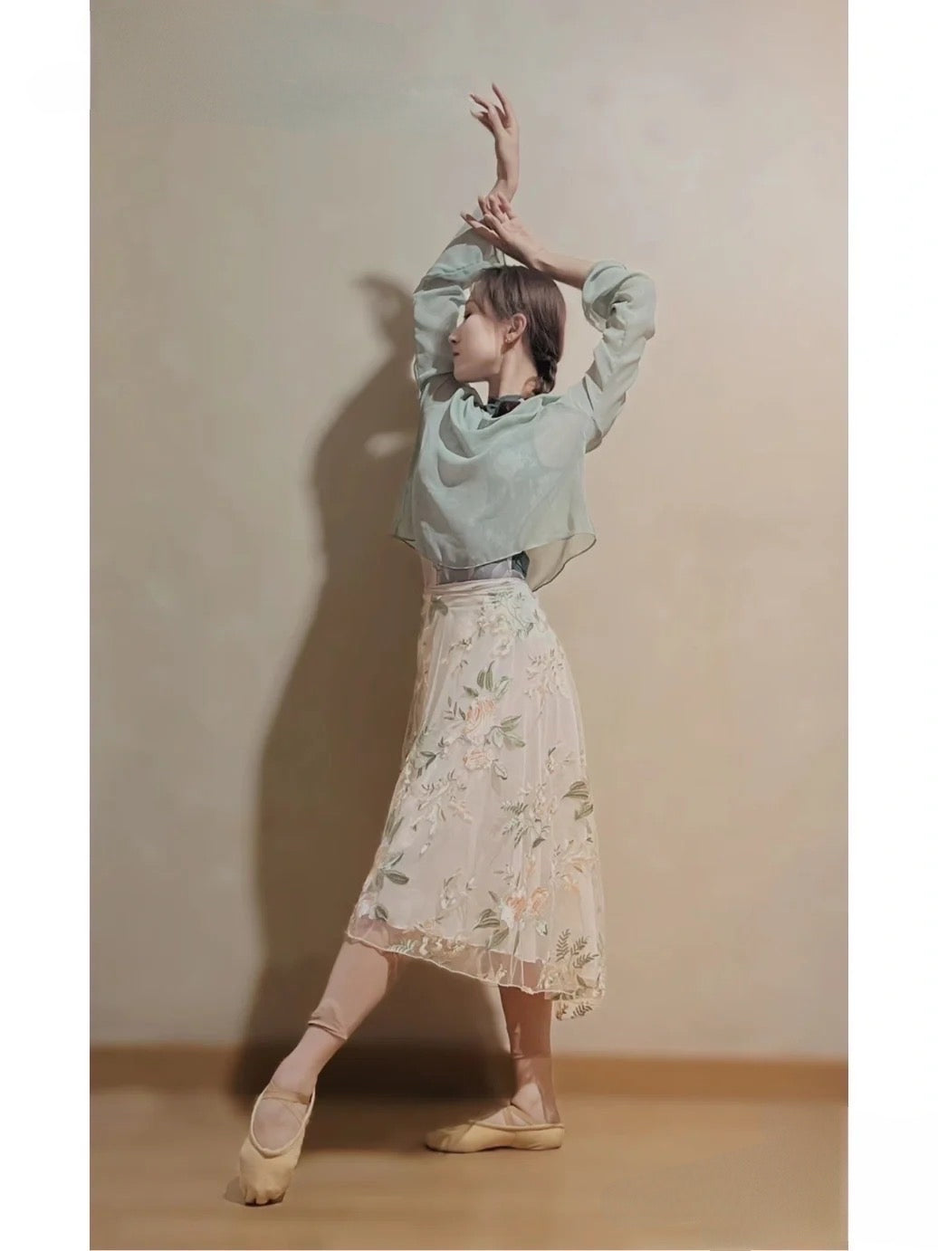 Le Réveil de Flore Eleanor Ballet Skirt handmade ballet wrap skirt