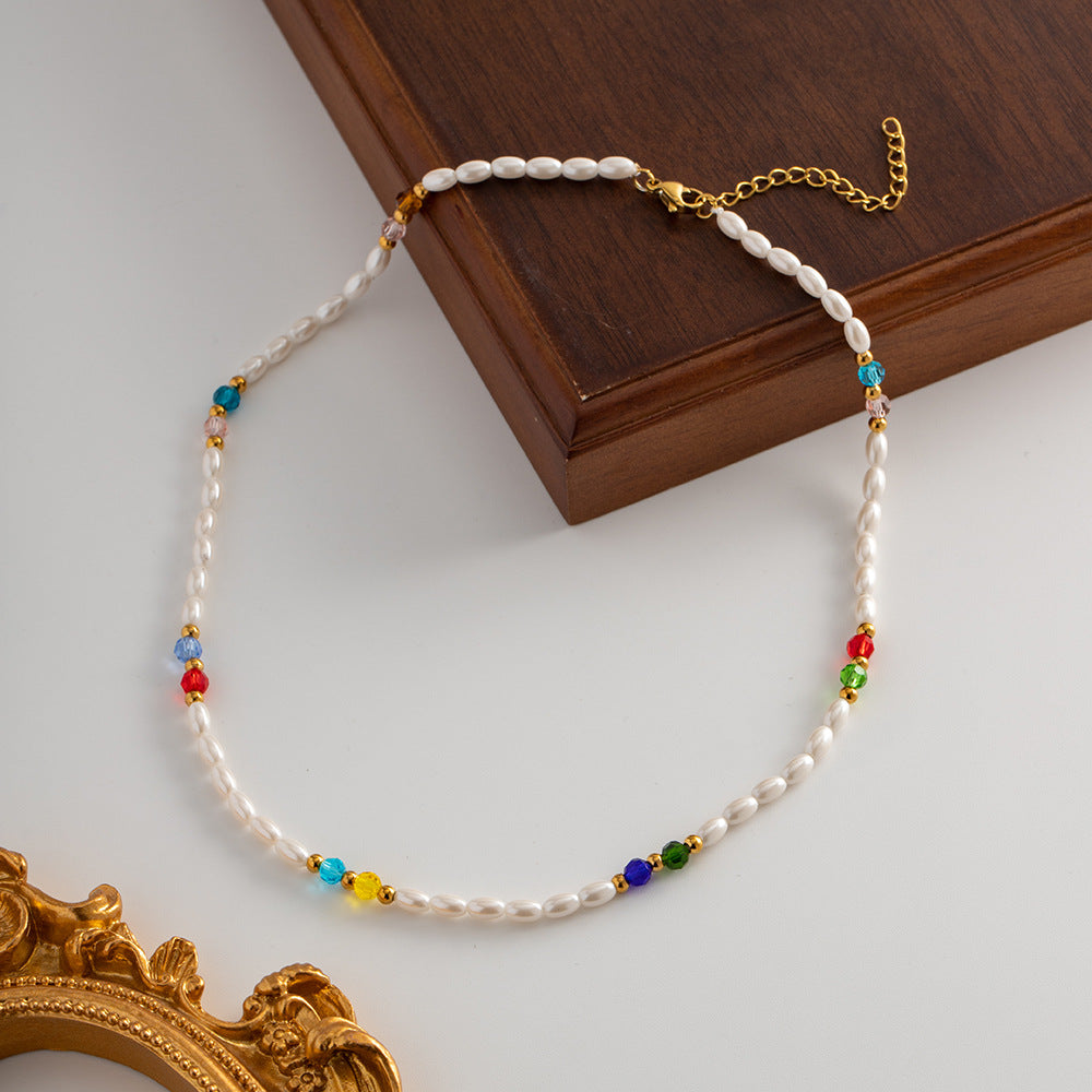 Handcrafted freshwater pearl necklace