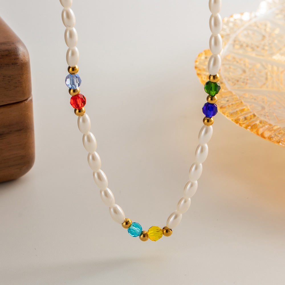 Handcrafted freshwater pearl necklace