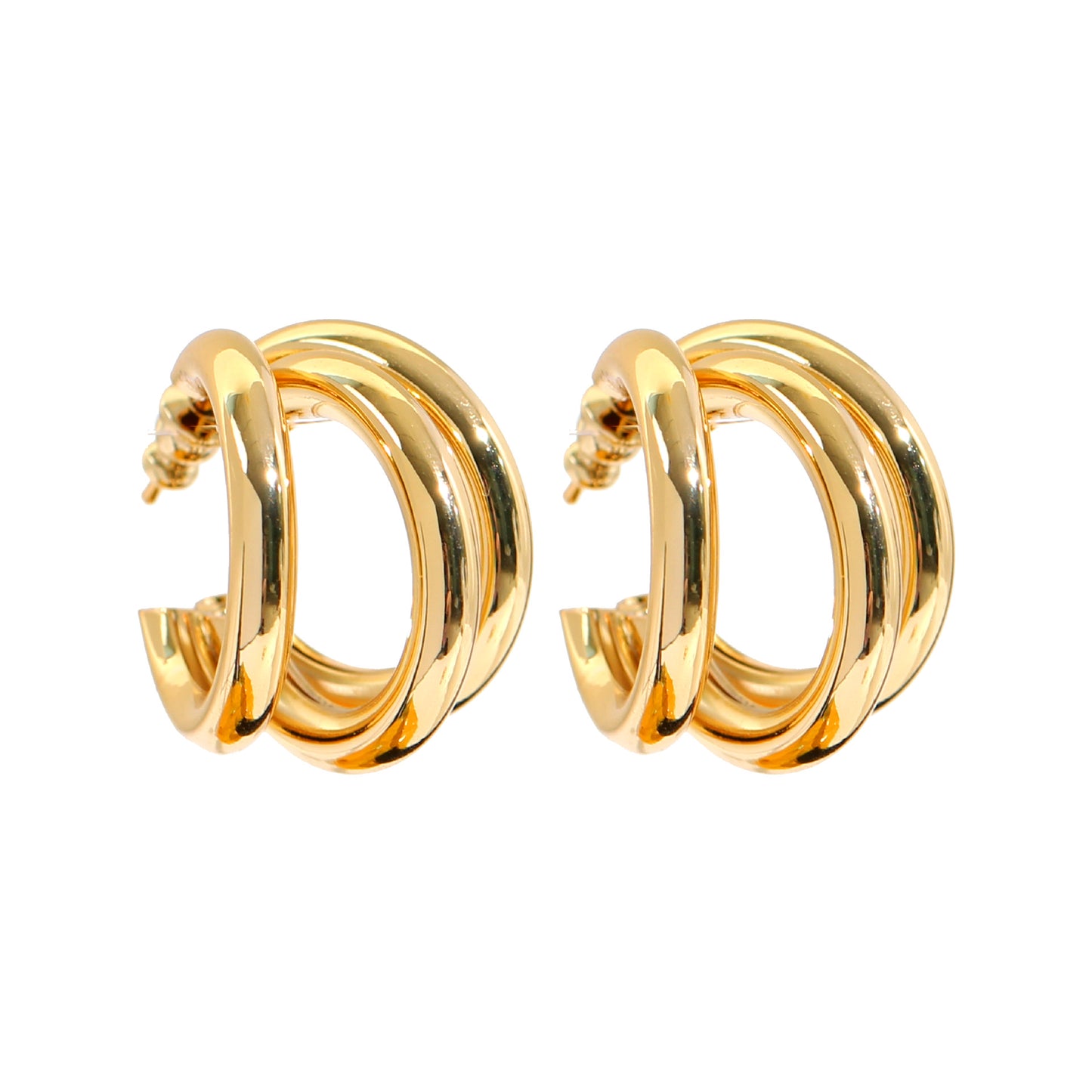 Multi Tube Hoop Earrings