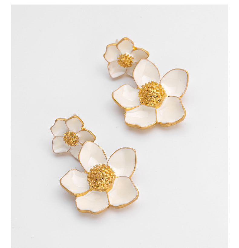 Enamel Cloisonné Vintage Earrings