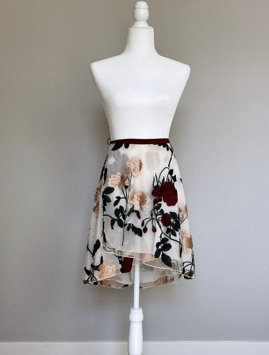 Rosé Almond Color Eleanor Ballet Skirt handmade ballet wrap skirt