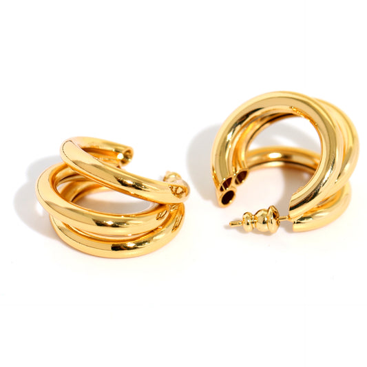 Multi Tube Hoop Earrings